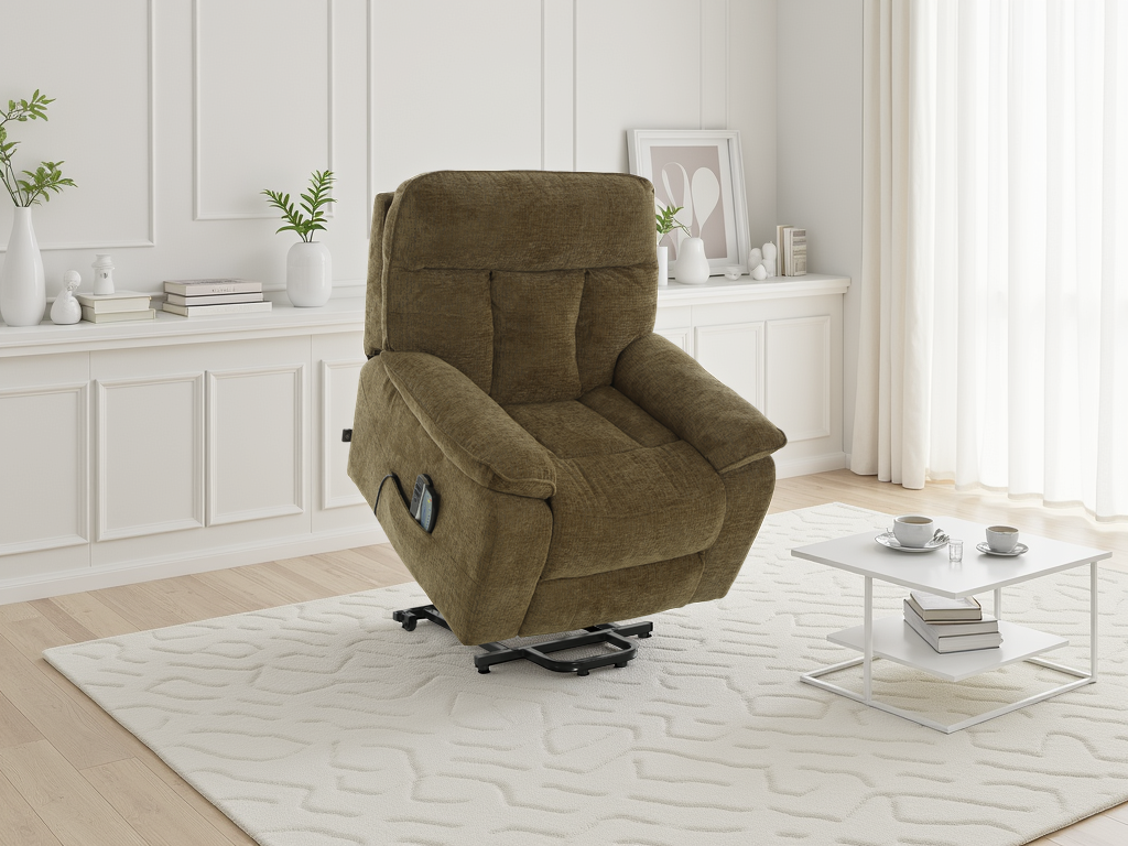 Cornwall Rise and Recline Massage Chair Brown