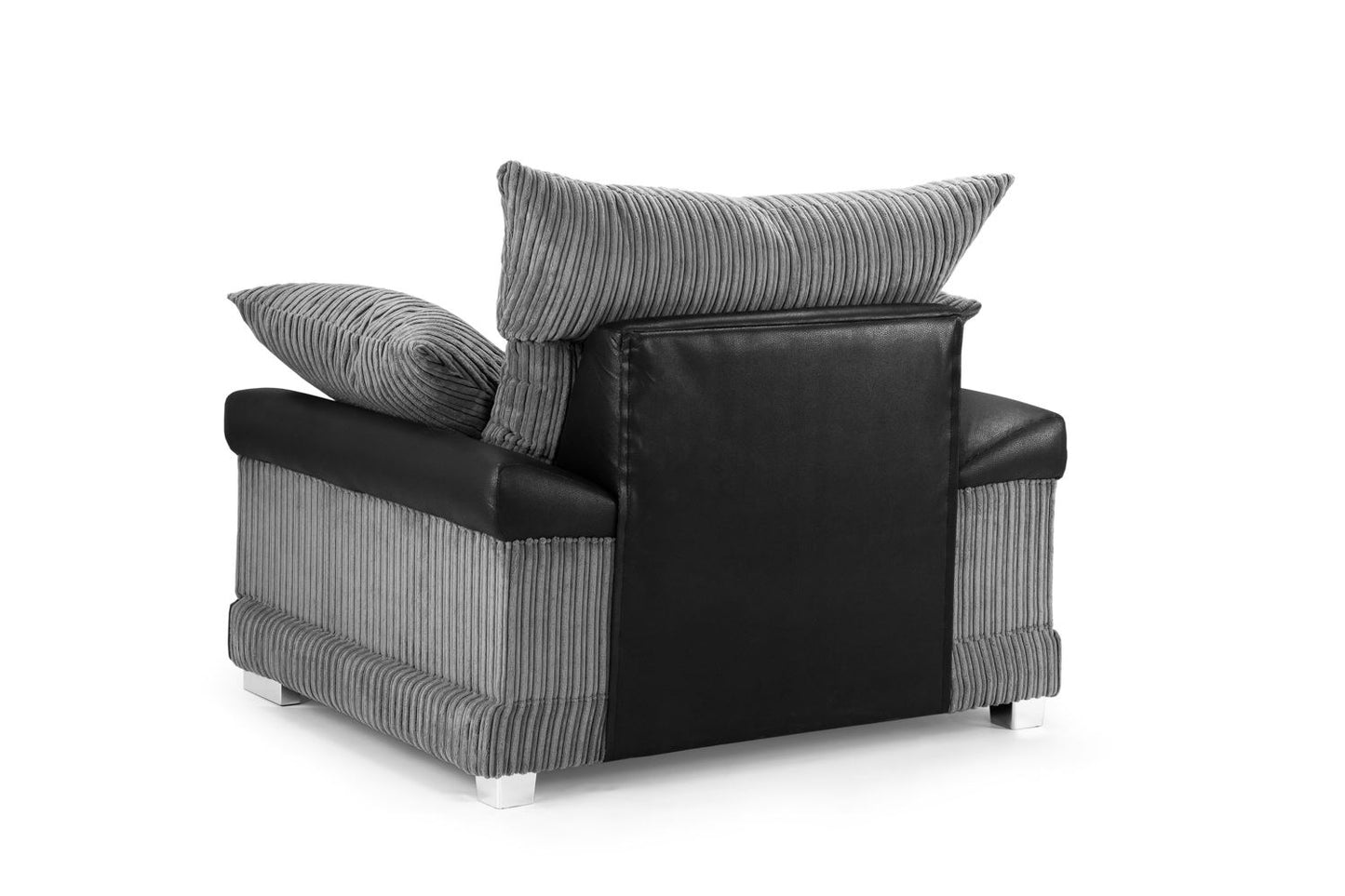 Logan Sofa Black/Grey Armchair