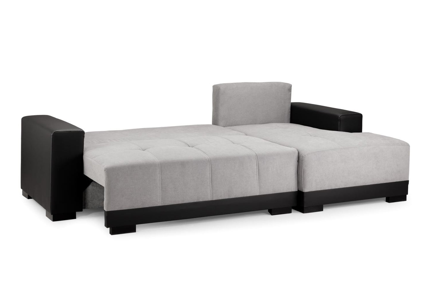 Cimiano Sofabed Black/Grey Right Hand Facing Corner