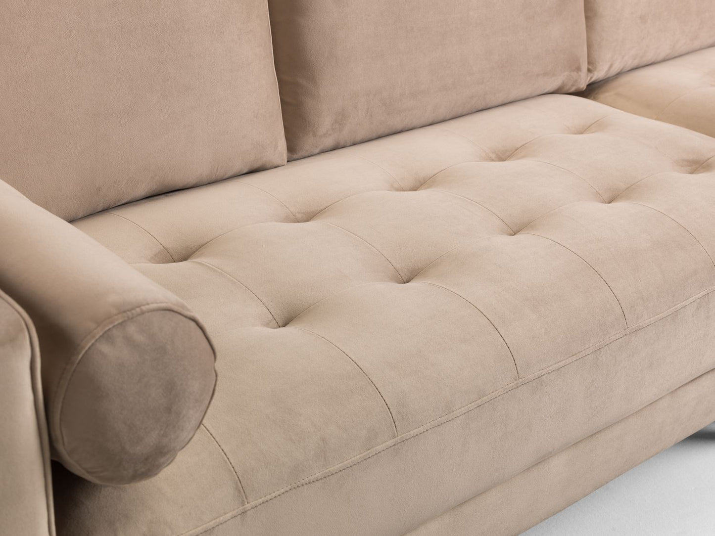 Harper Sofa Plush Beige Footstool