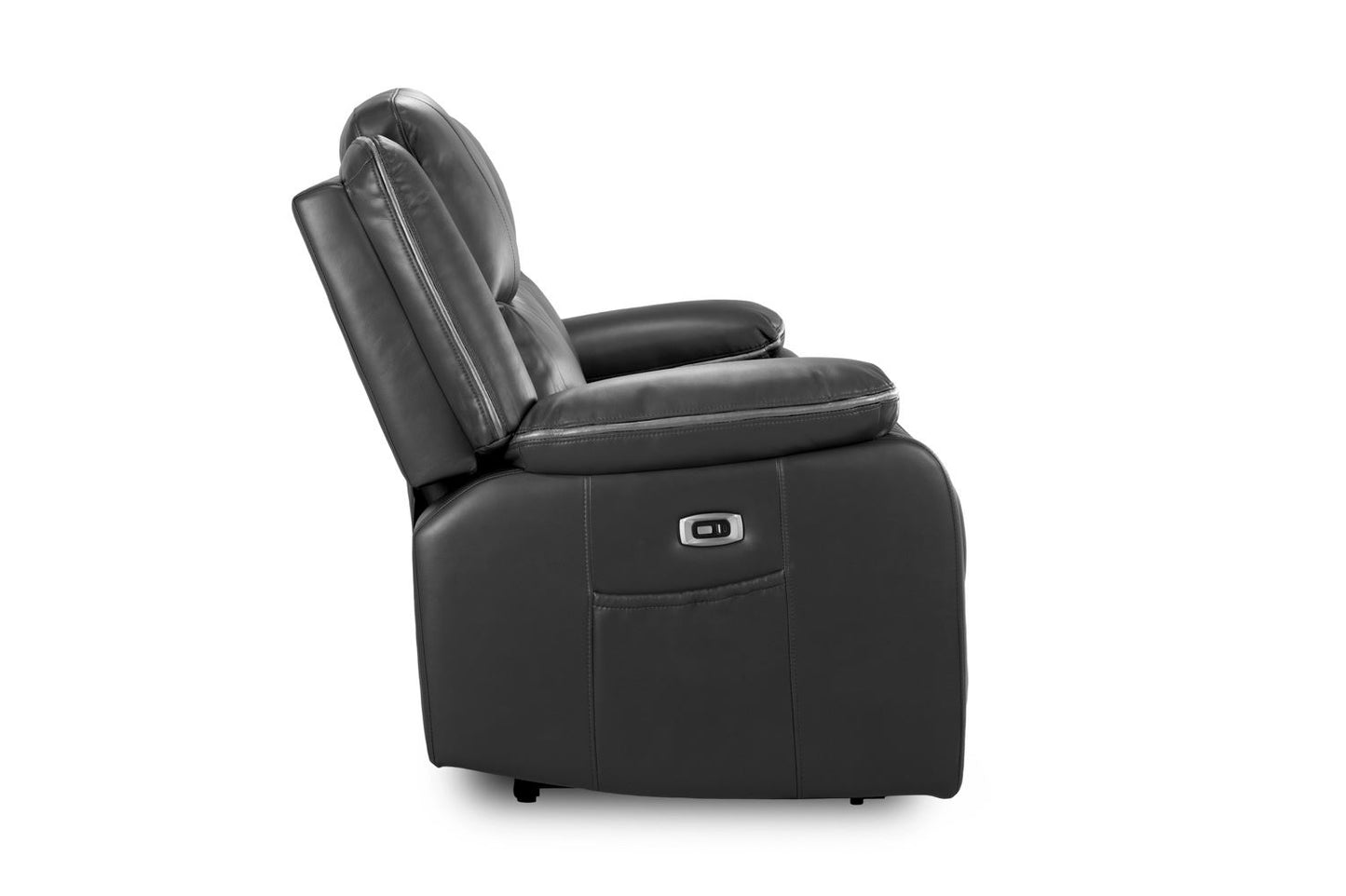 Harald Electric Recliner Sofa Black 3 Seater