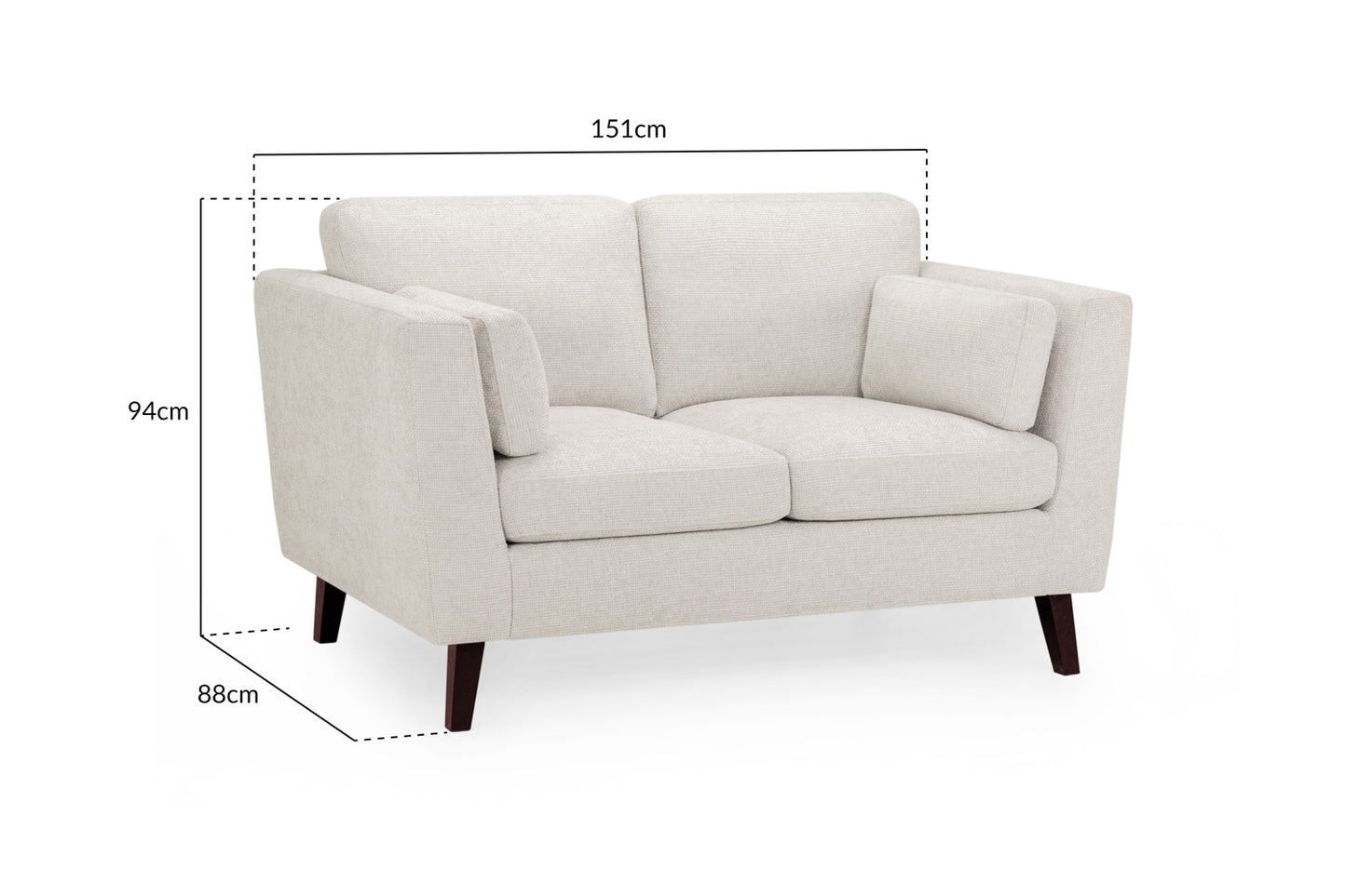 Aida Sofa Beige 2 Seater