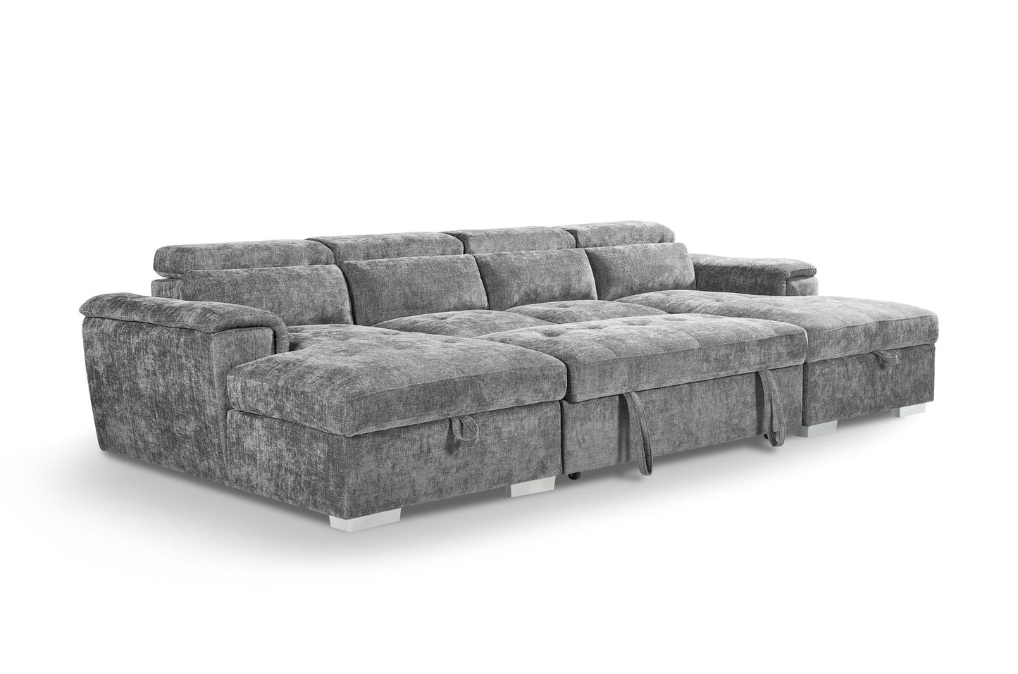 Alaya Sofabed Grey U Shape Corner