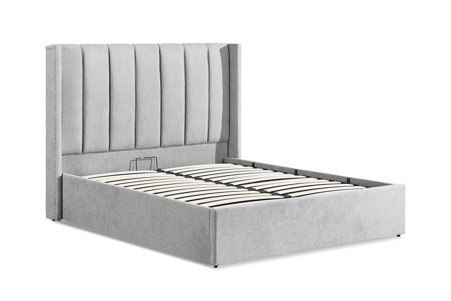 Amber Bed Frame Double Grey