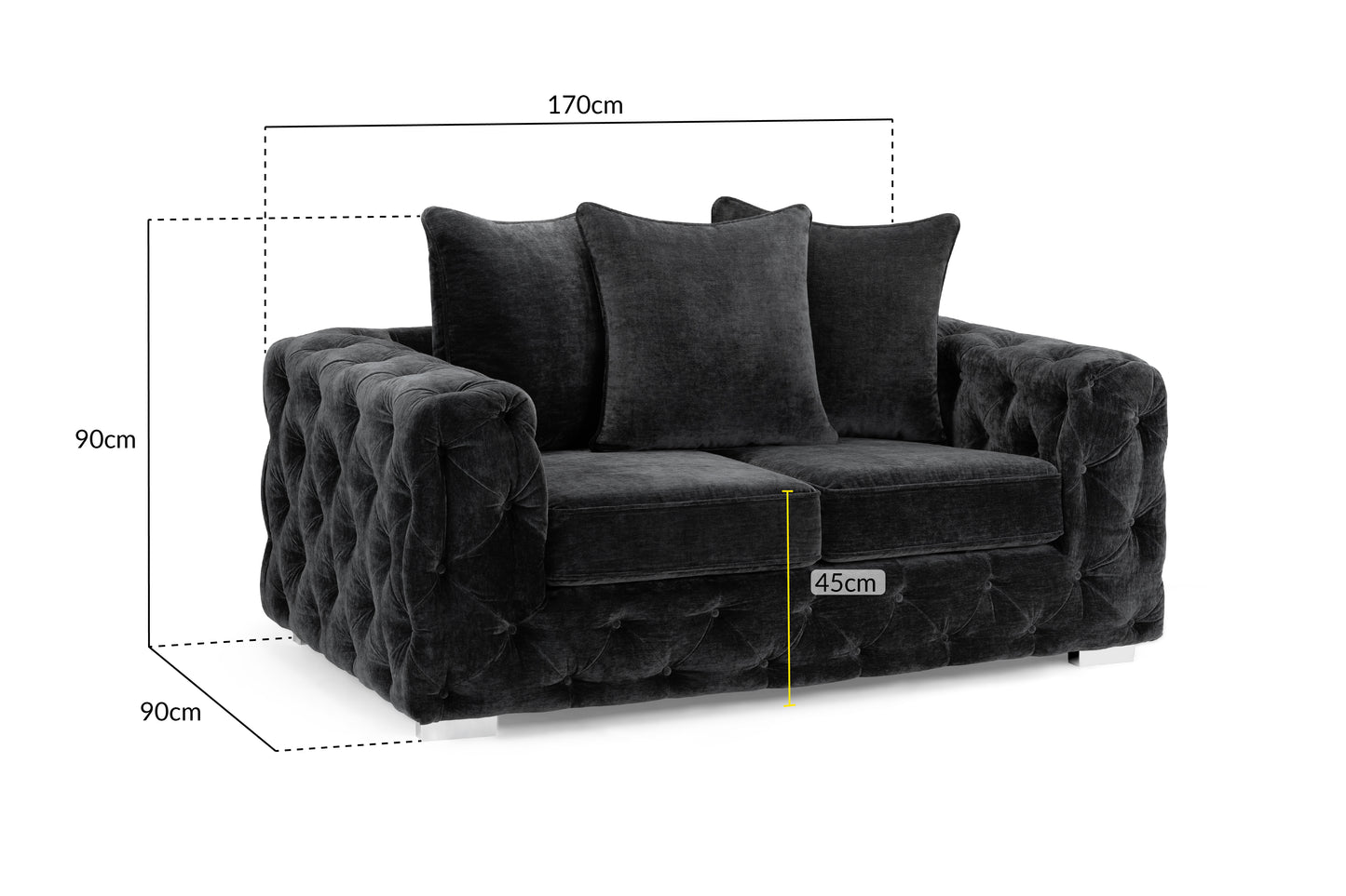 Ankara Sofa Slate 2 Seater