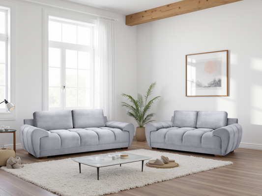 Azzuro Sofa Grey 3+2 Set