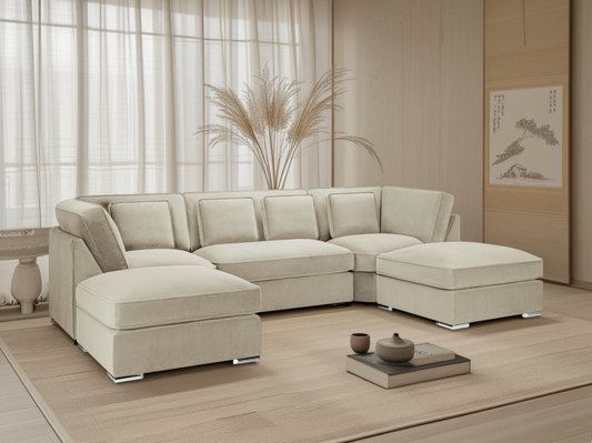 Belgravia Sofa Beige U Shape Corner