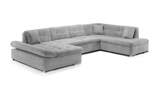 Bergen Sofabed Grey Right Hand Facing U Shape Corner