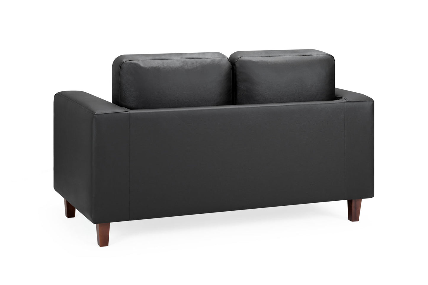 Box Sofa Black 2 Seater