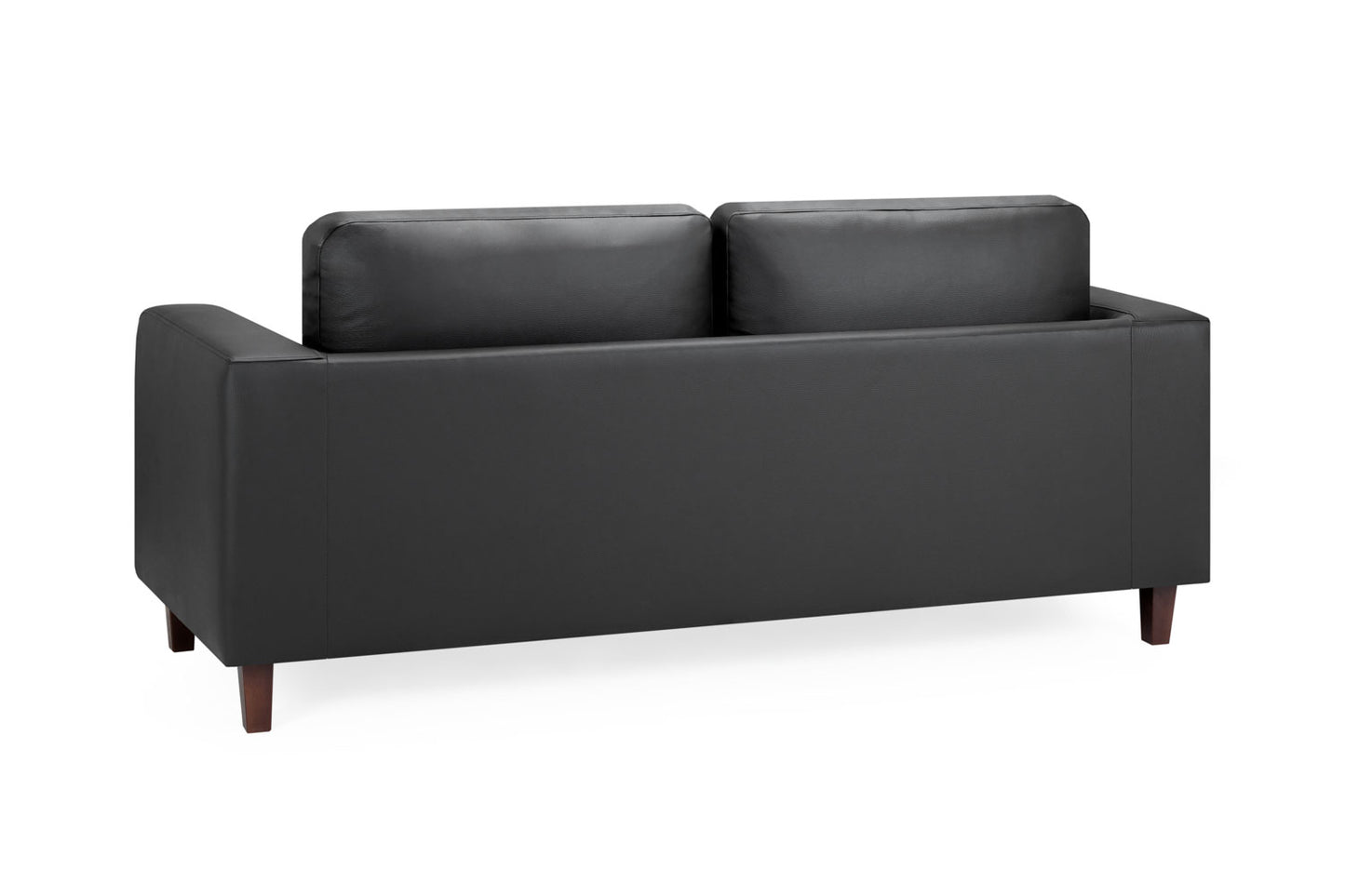 Box Sofa Black 3 Seater