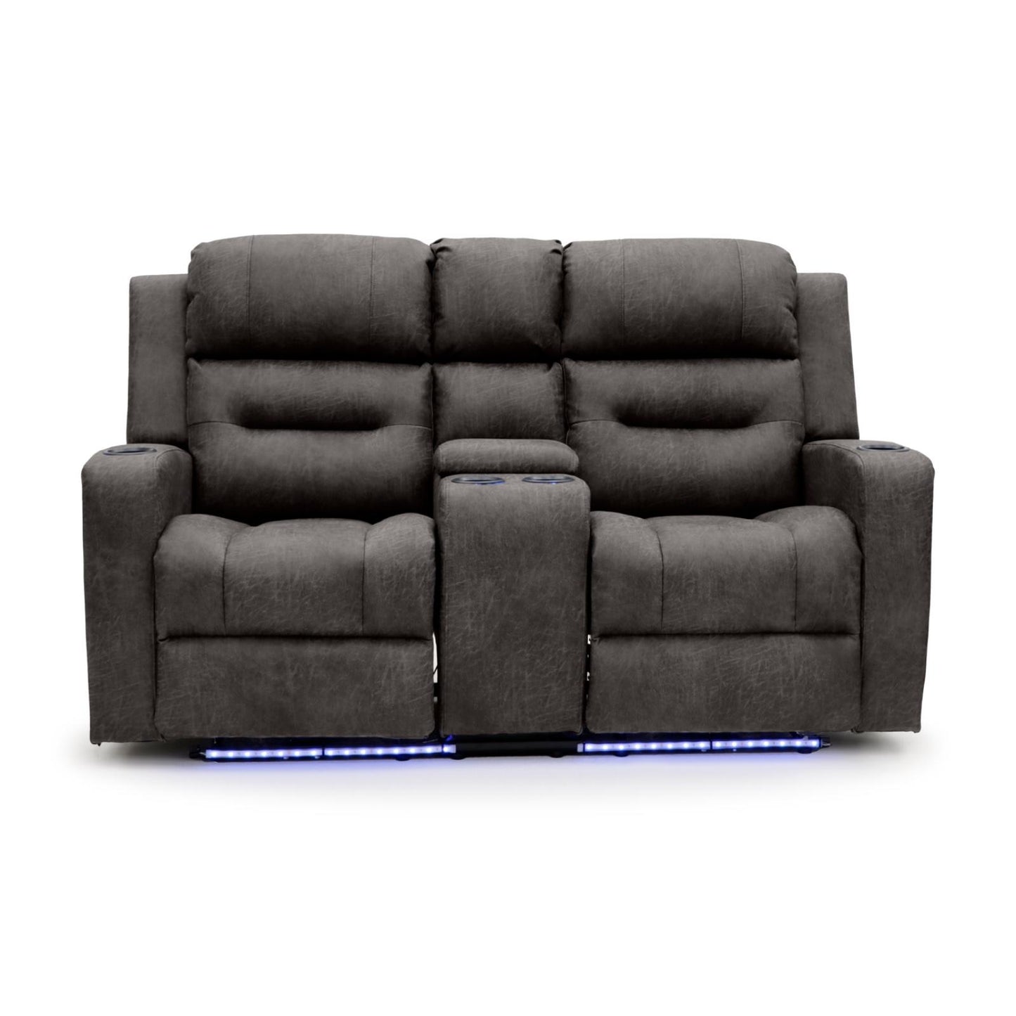 C-Love Tech Recliner Sofa Brown 2 Seater