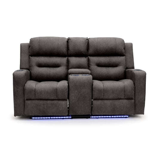 C-Love Tech Recliner Sofa Brown 2 Seater