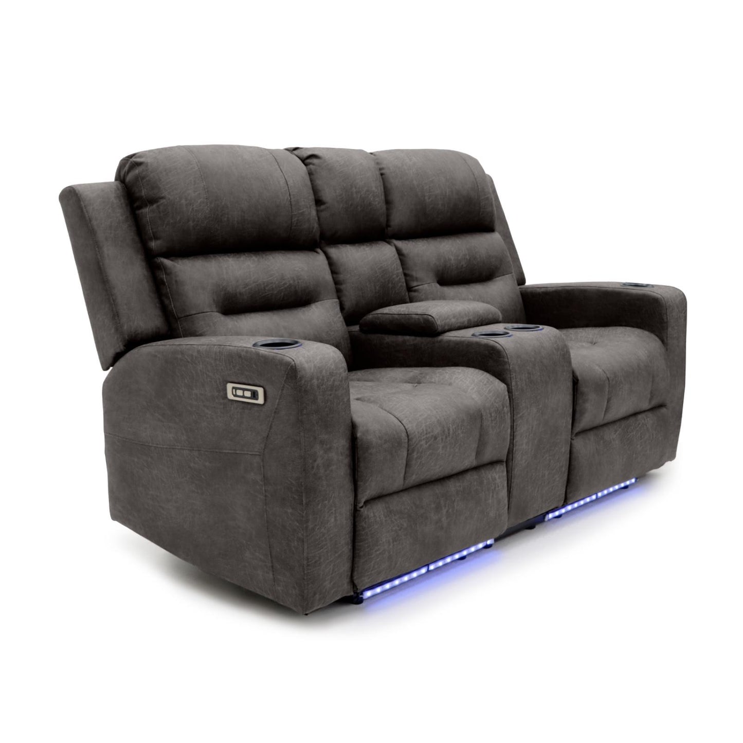 C-Love Tech Recliner Sofa Brown 2 Seater