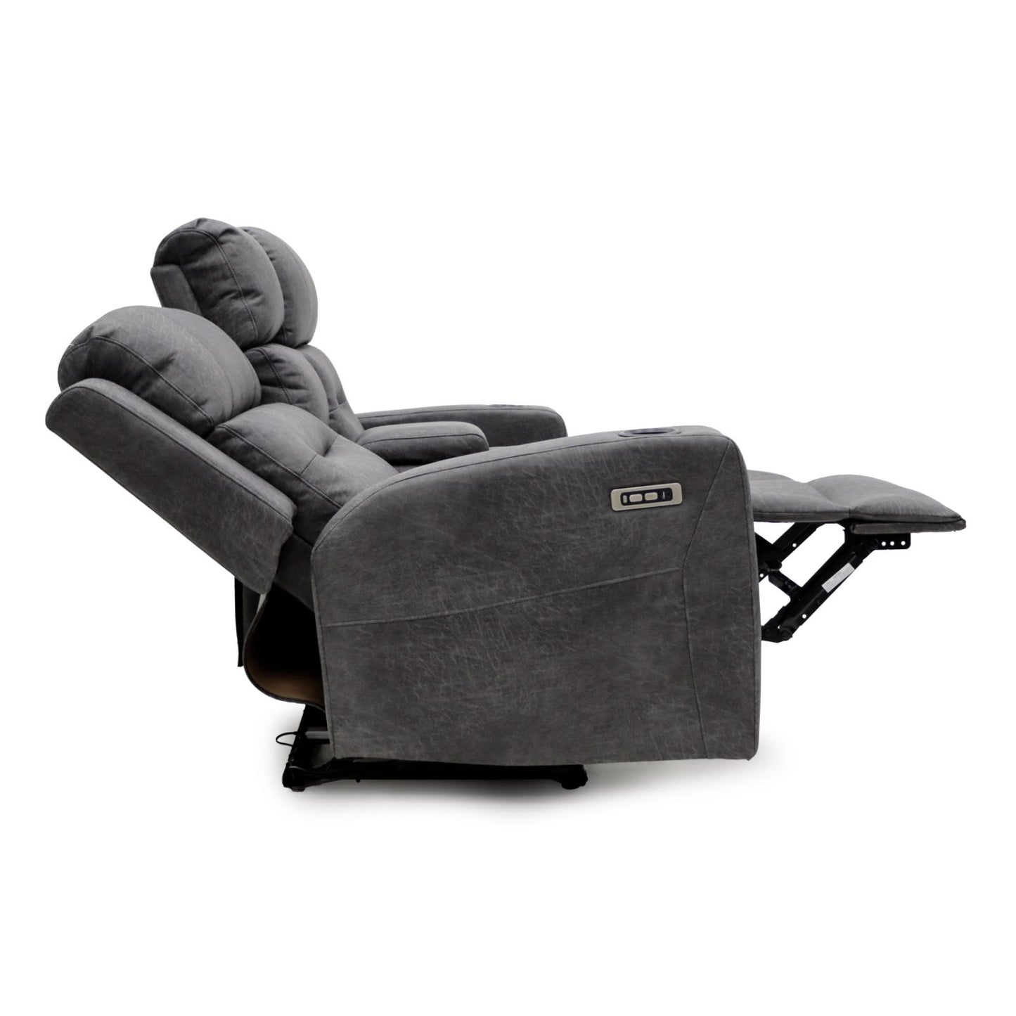 C-Love Tech Recliner Sofa Grey 2 Seater