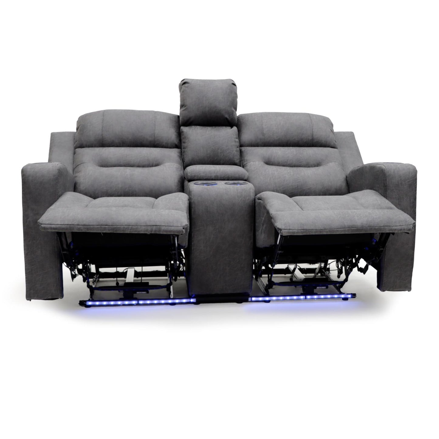 C-Love Tech Recliner Sofa Grey 2 Seater