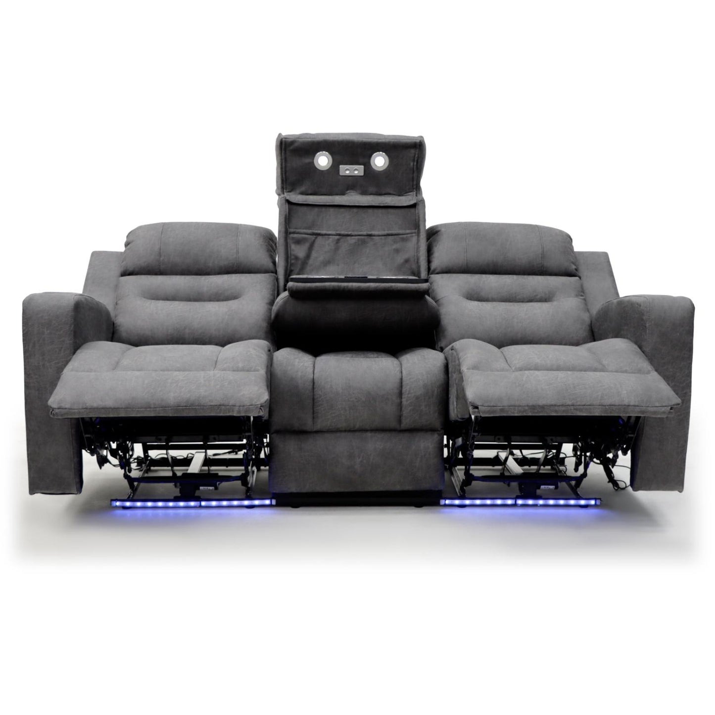 C-Love Tech Recliner Sofa Grey 3 Seater