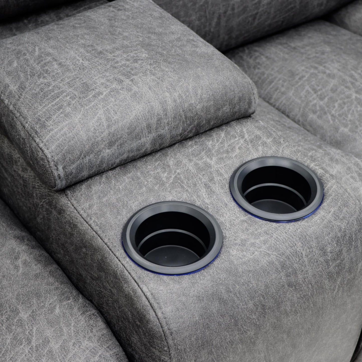 C-Love Tech Recliner Sofa Grey 3 Seater