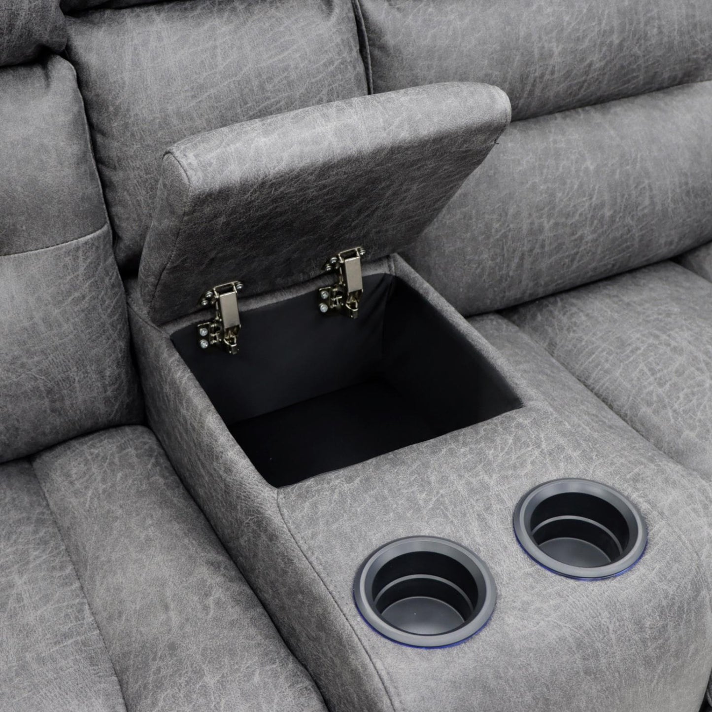 C-Love Tech Recliner Sofa Grey 2 Seater