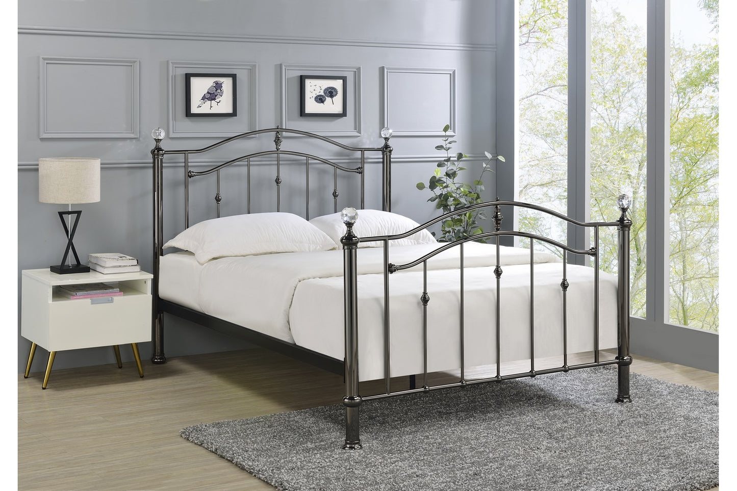 Callisto Bed Frame Double Black