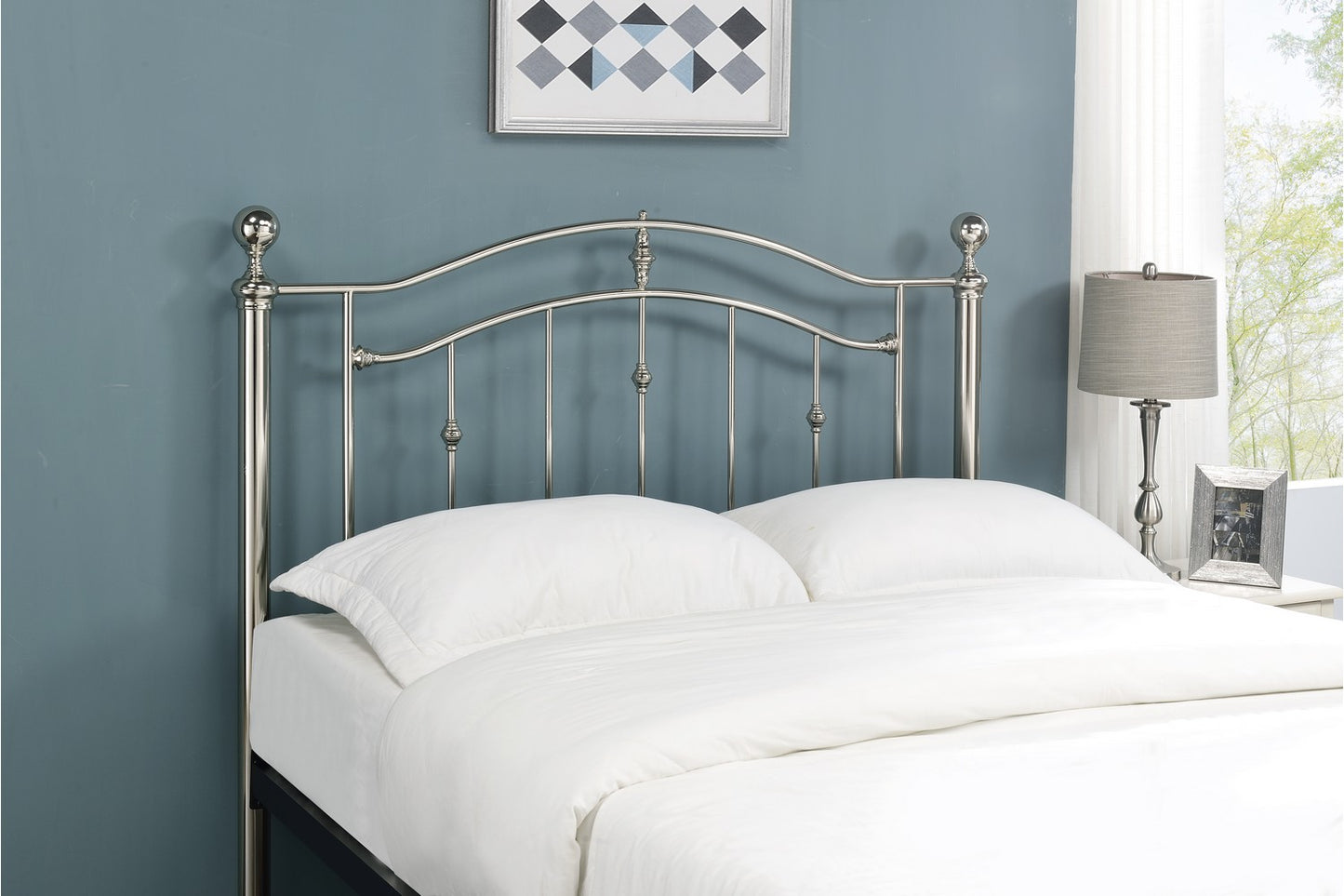 Callisto Bed Frame Double Chrome