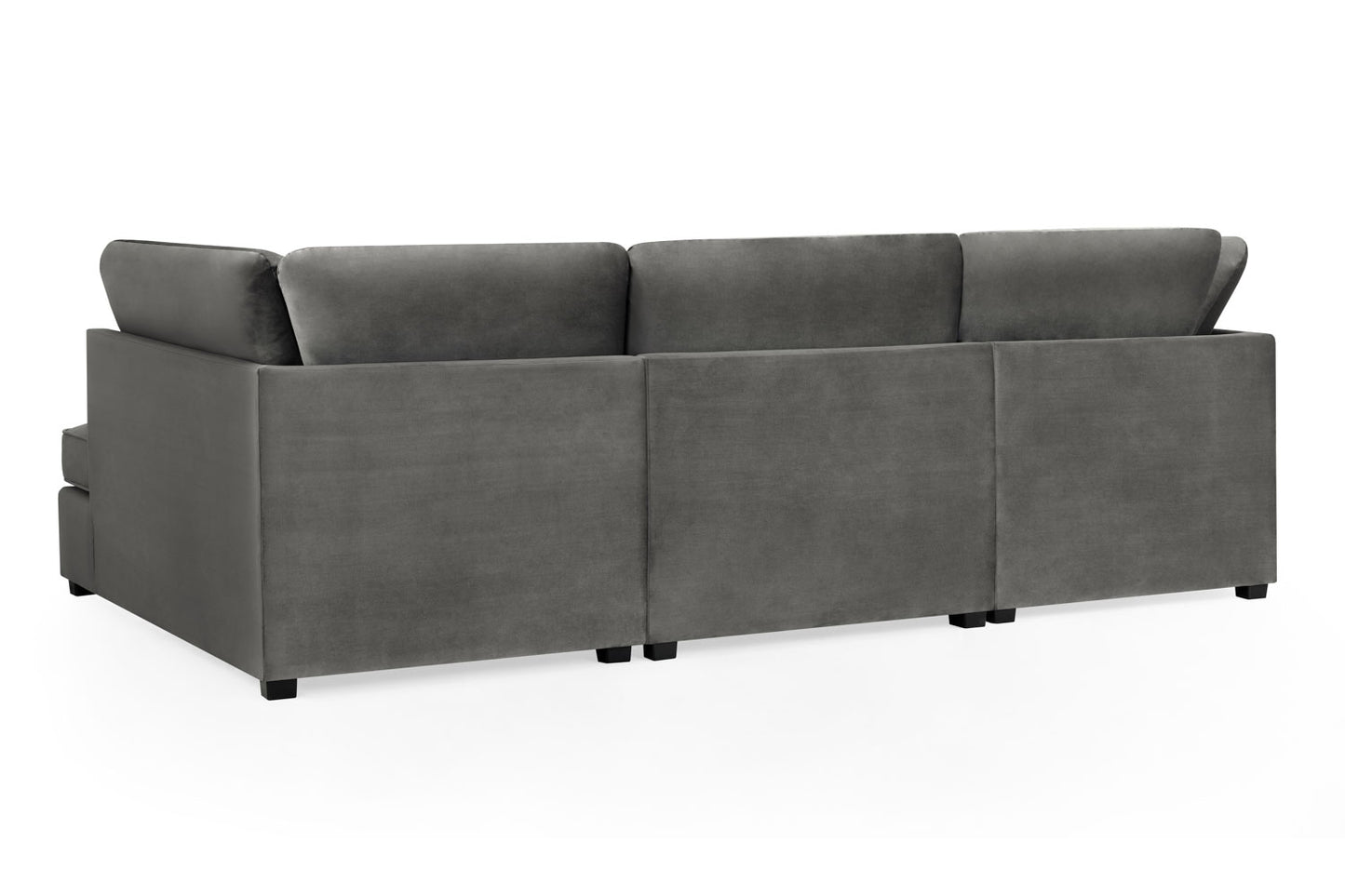 Carnaby Sofa Plush Grey U Shape Corner