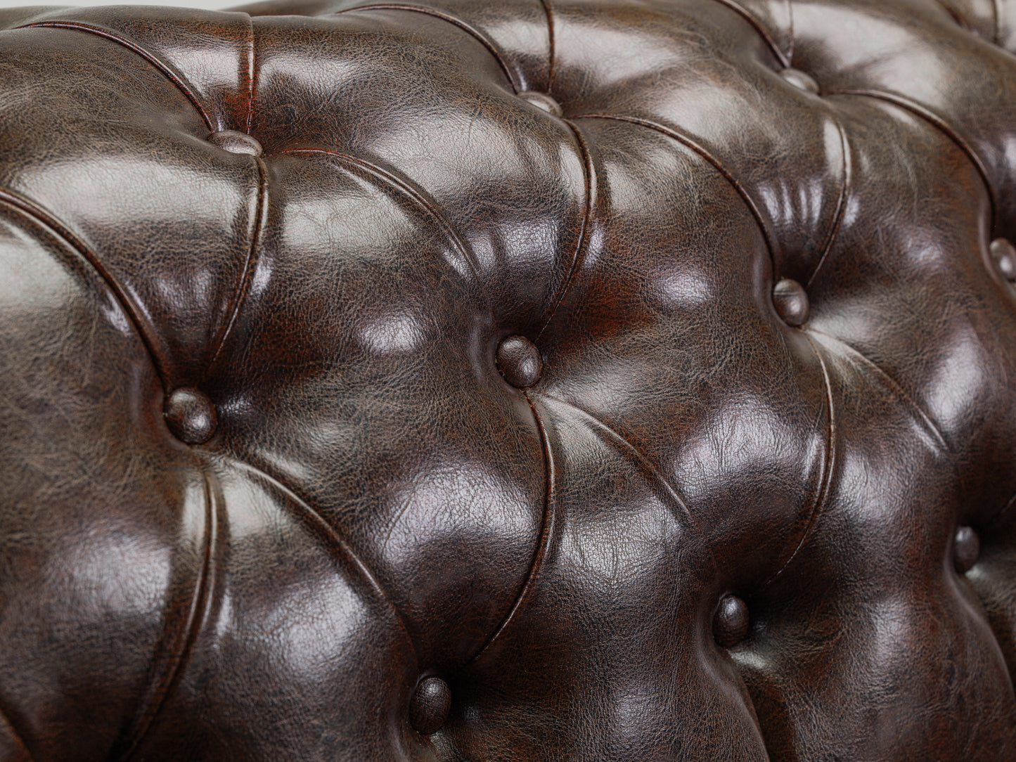 Chesterfield Sofa Antique Brown 2 Seater