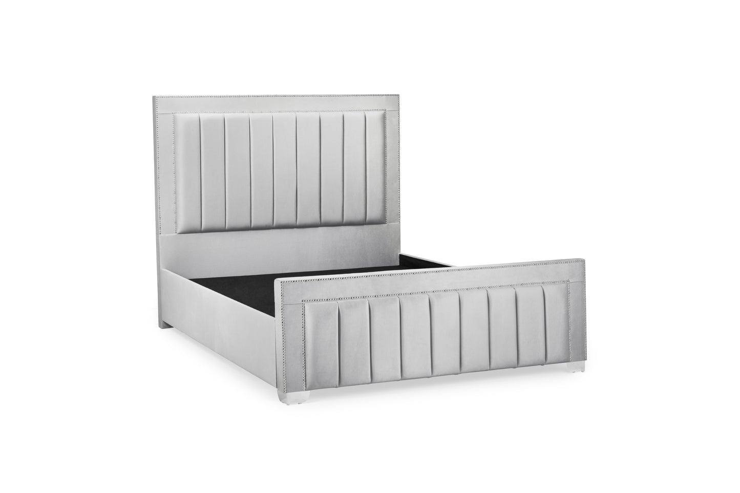 Dior Bed Frame Double Grey