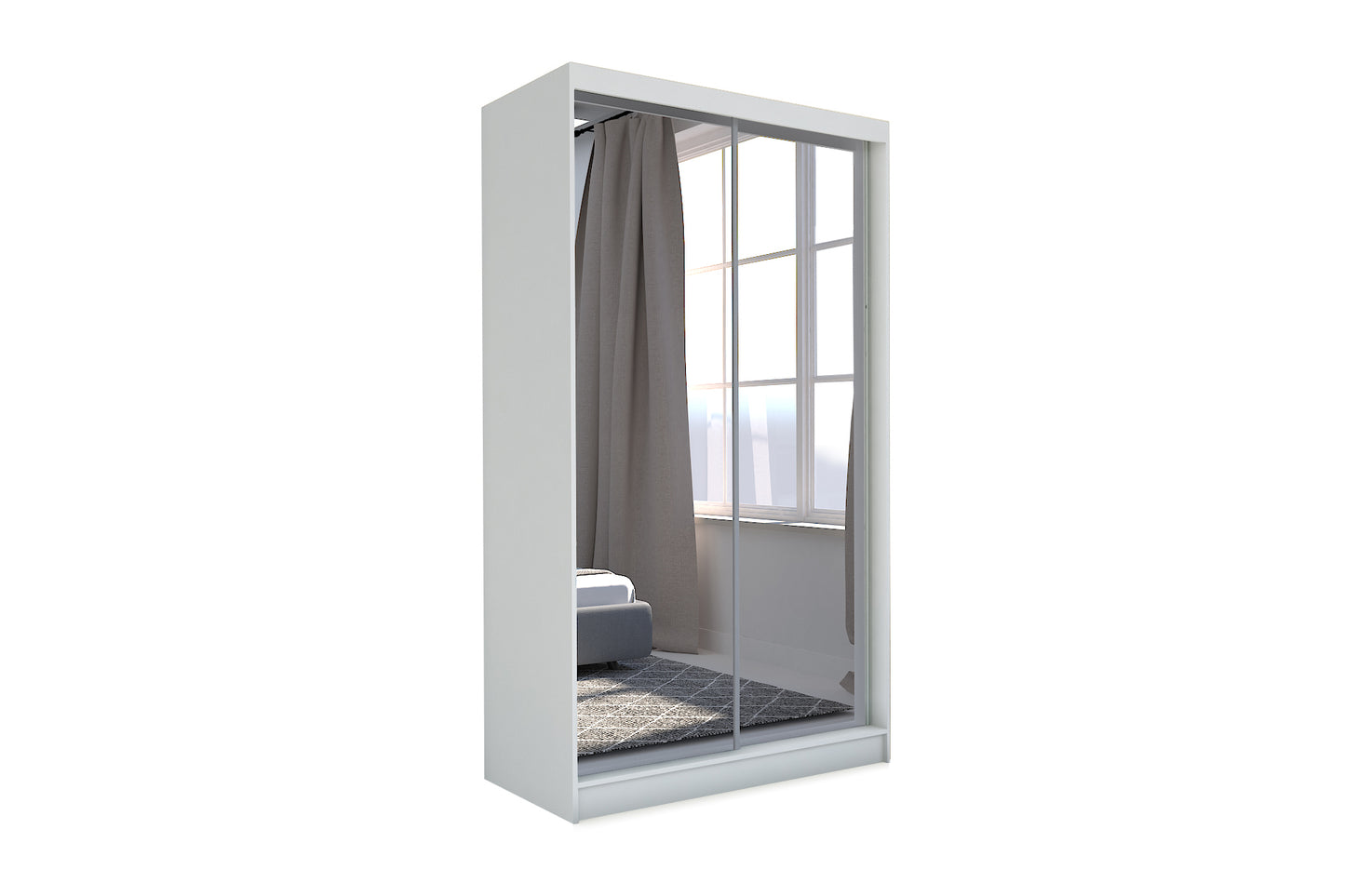 Felicity Sliding Wardrobe White 150cm