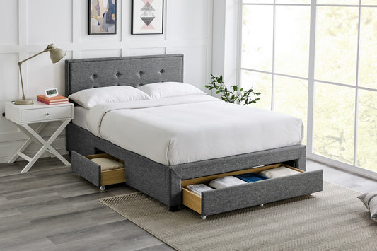 Florence Bed Frame King Grey