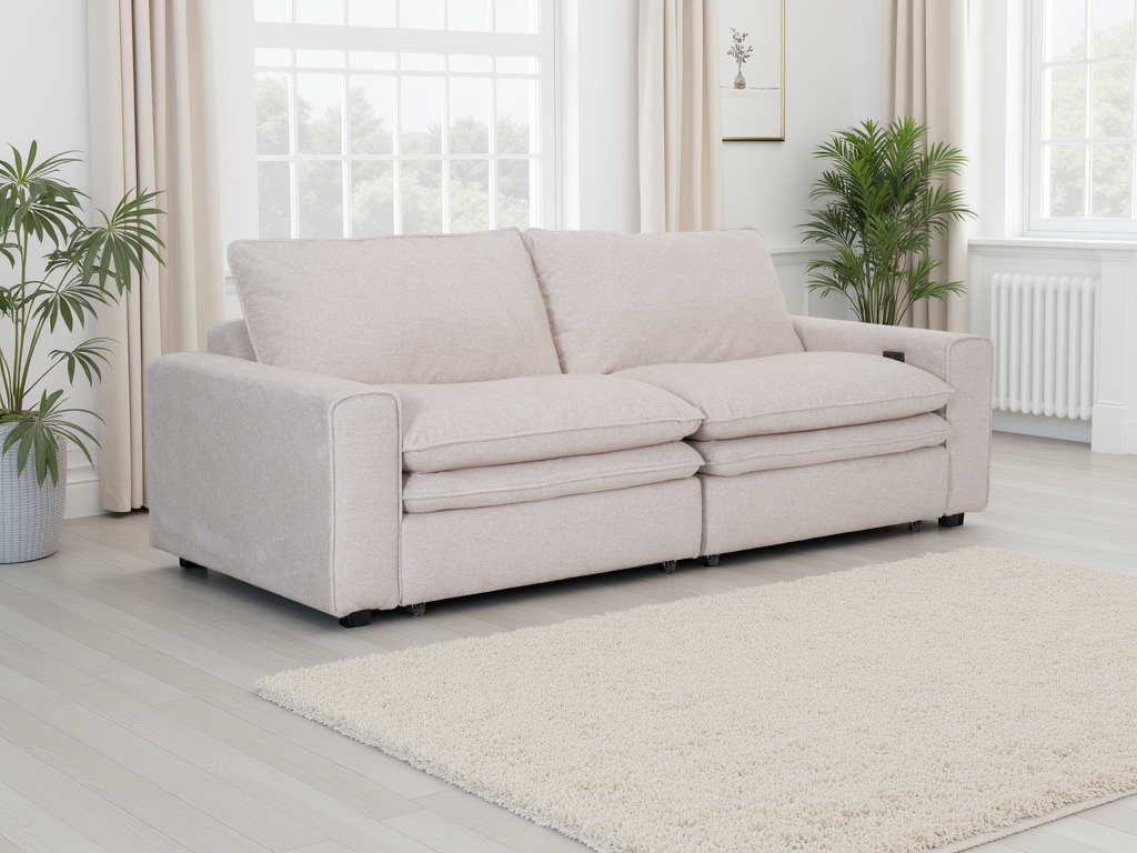 Florence Cloud Beige Electric Sofa