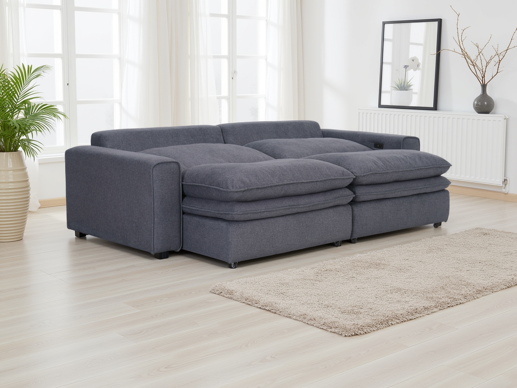 Florence Cloud Grey Electric Sofa