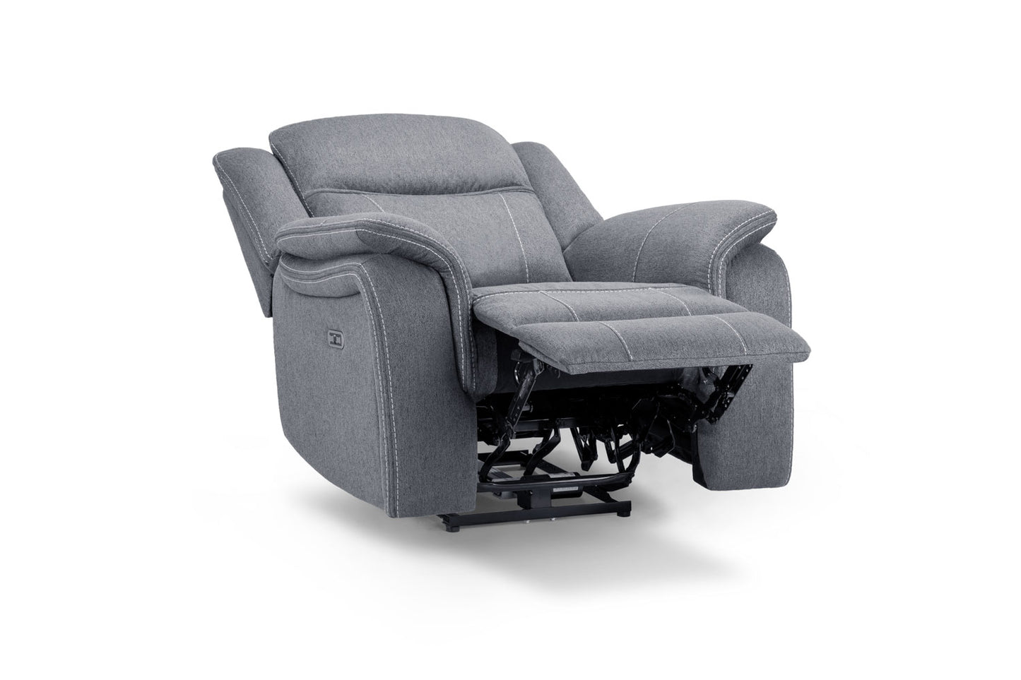 Galaxy Tech Recliner Armchair Grey Fabric