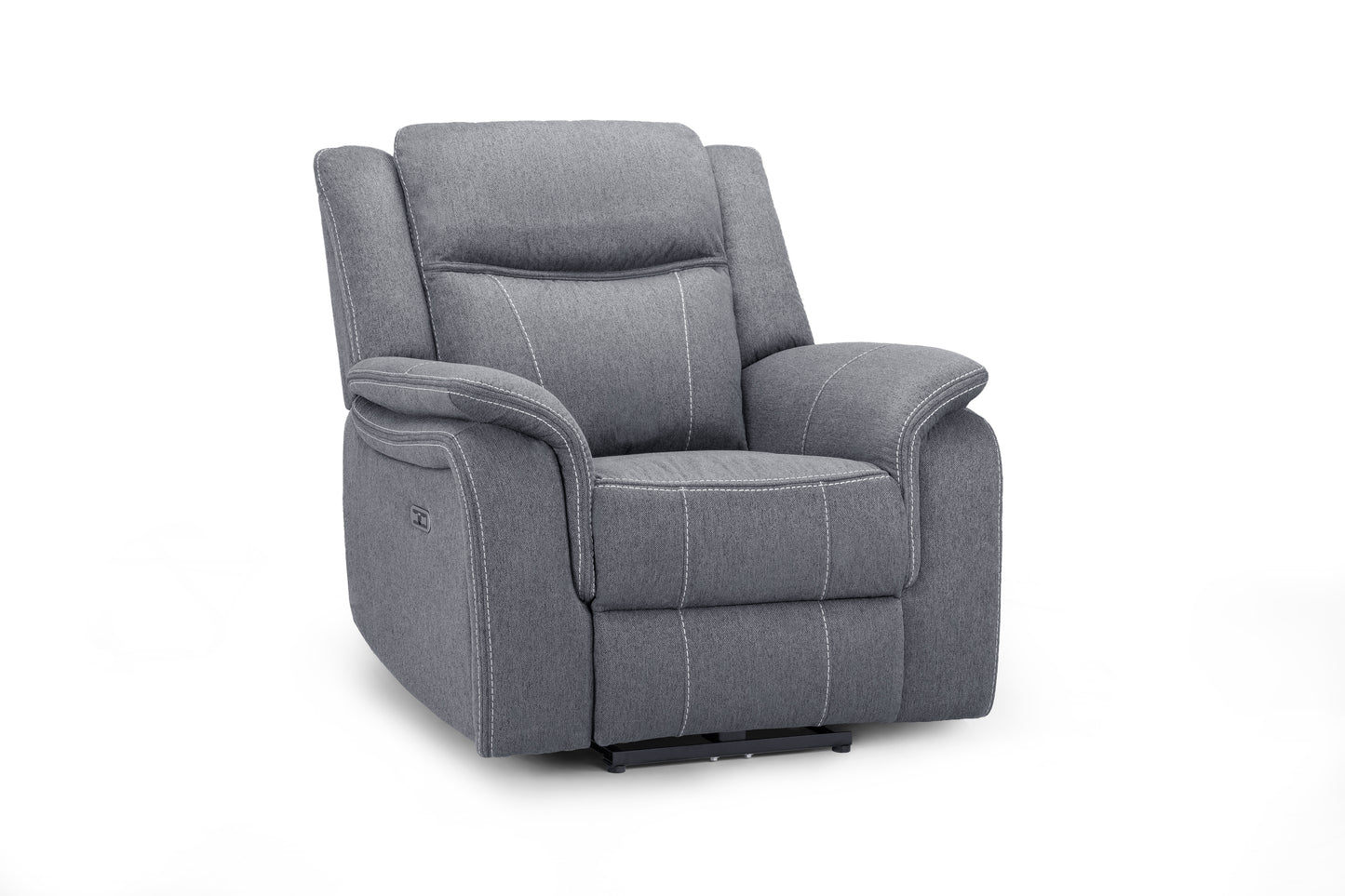 Galaxy Tech Recliner Armchair Grey Fabric