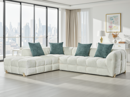 Genoa Sofa Beige Left Hand
