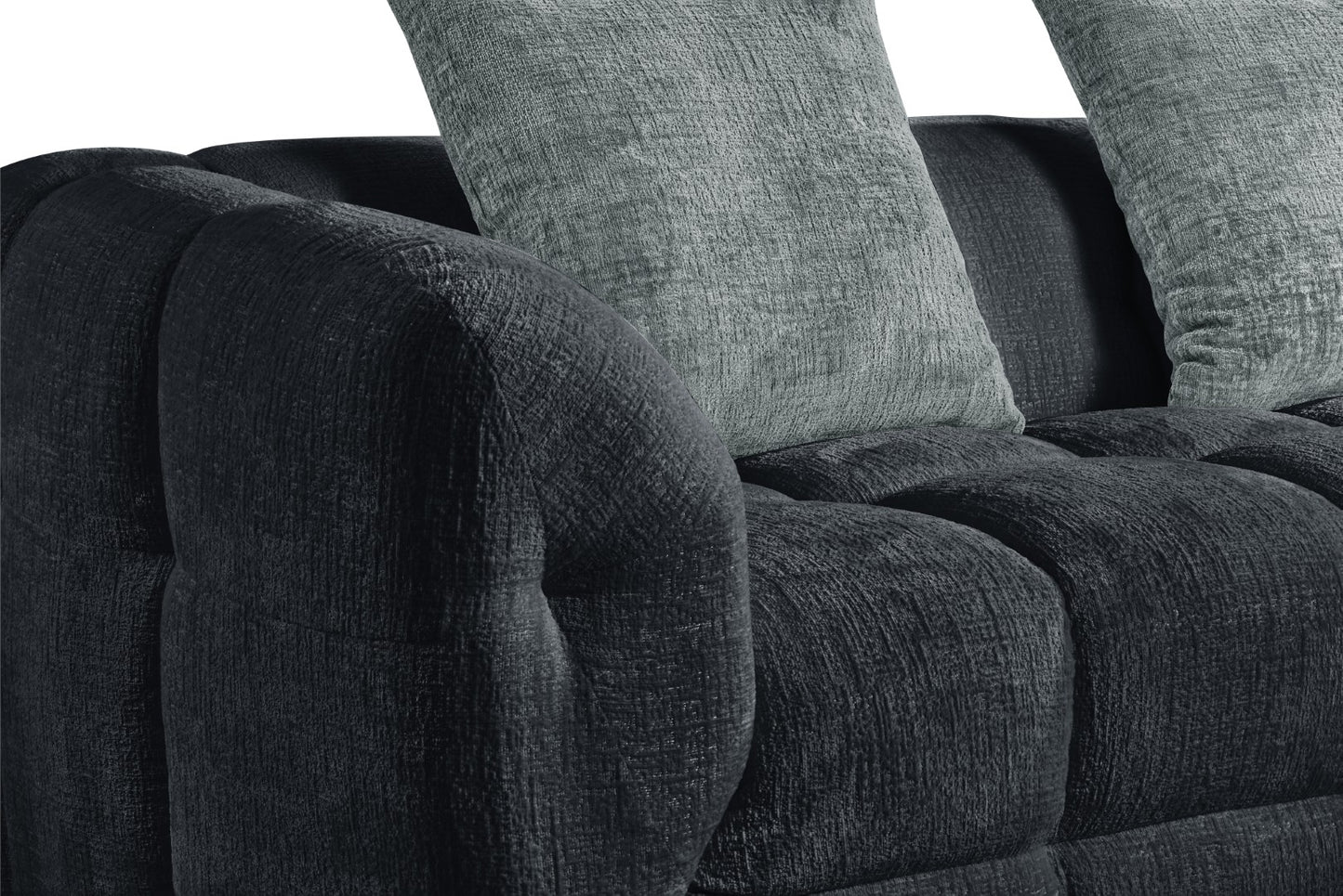 Genoa Sofa Charcoal Right Hand