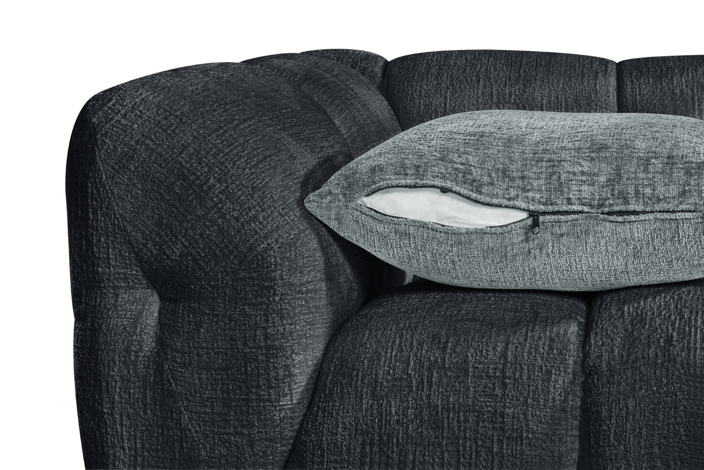 Genoa Sofa Charcoal Right Hand