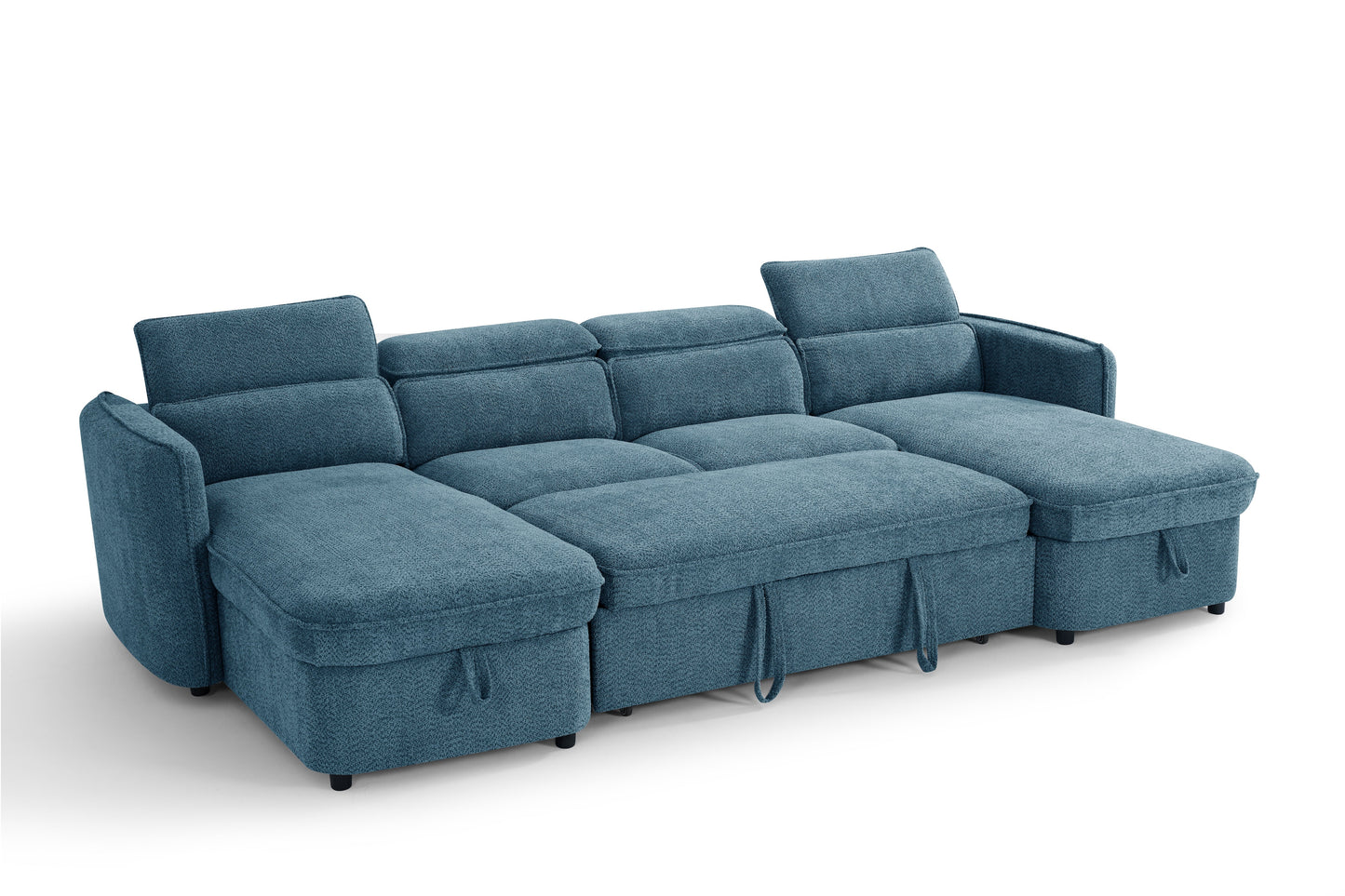 Capri Sofabed Blue U Shape Corner