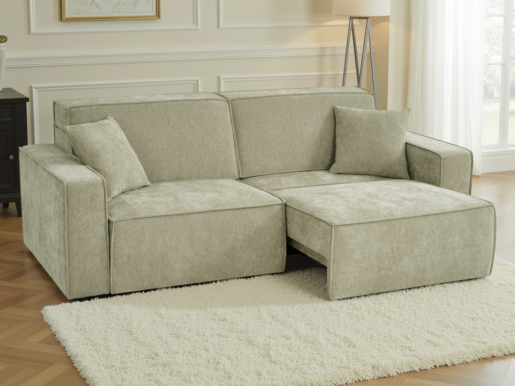 Houston Electric Sofabed Green 3 Seater