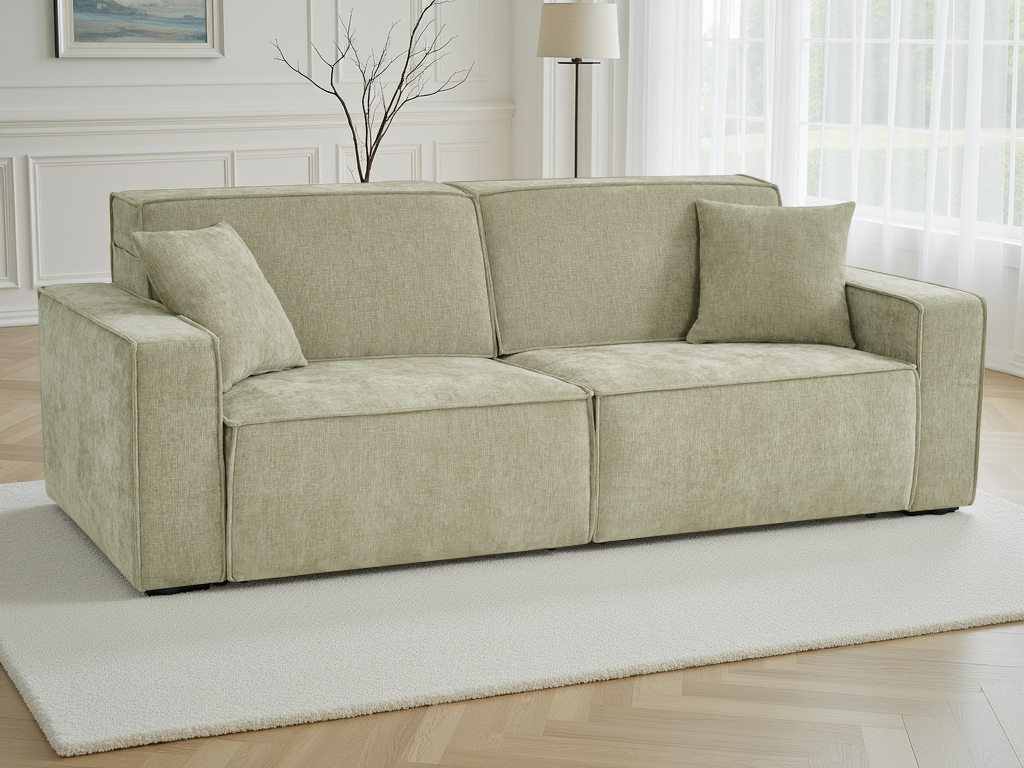 Houston Electric Sofabed Green 3 Seater