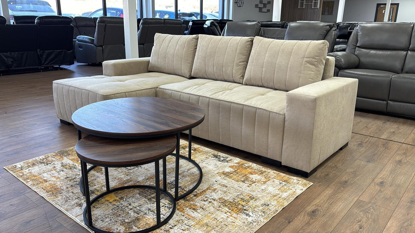 Hugo Sofabed Beige Left Hand Facing Corner