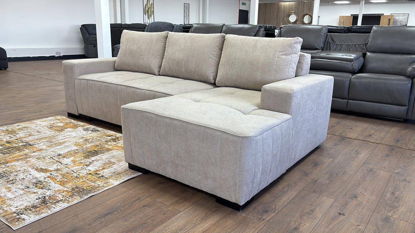 Hugo Sofabed Beige Right Hand Facing Corner
