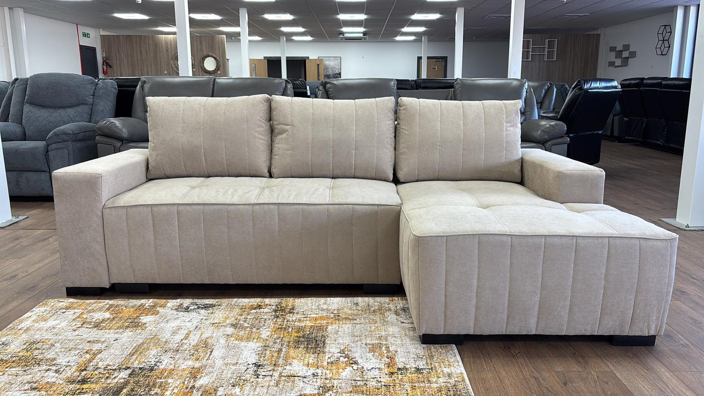 Hugo Sofabed Beige Right Hand Facing Corner