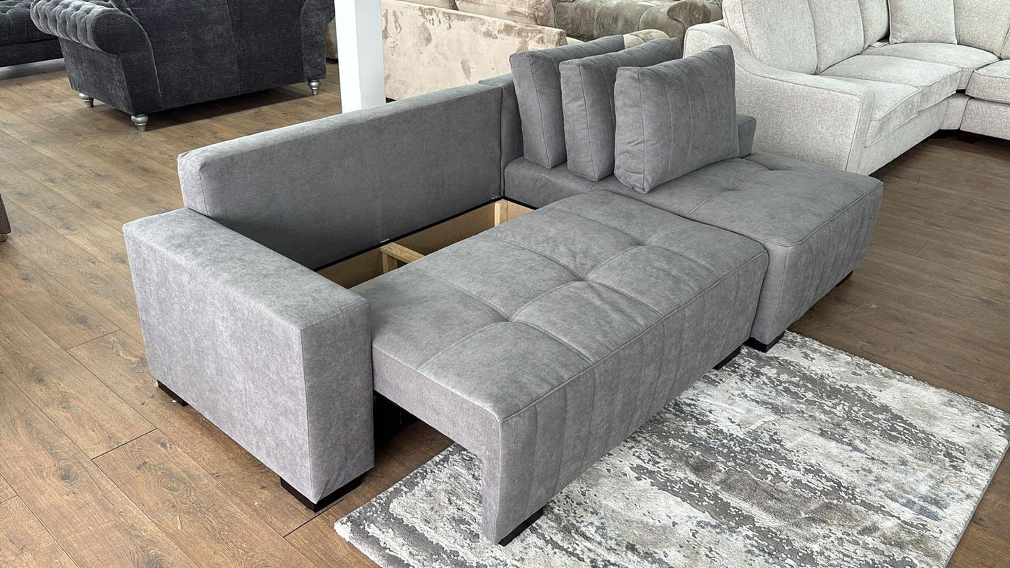 Hugo Sofabed Grey Left Hand Facing Corner