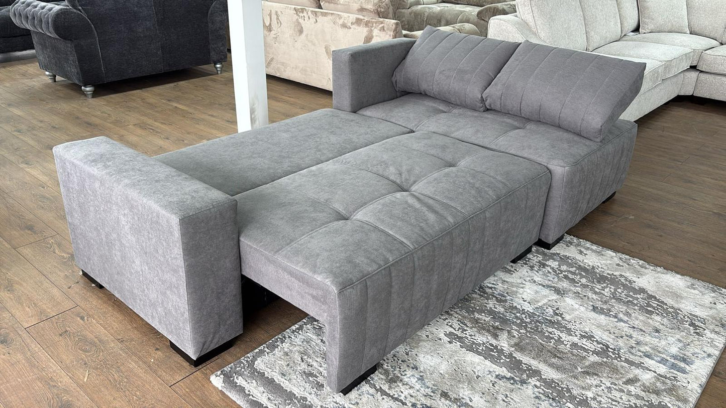 Hugo Sofabed Grey Left Hand Facing Corner