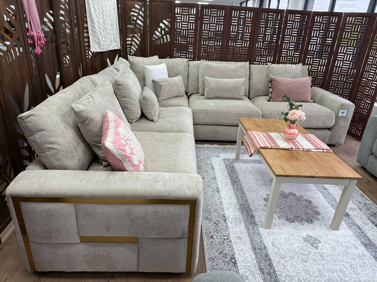 Jupiter Sofa Beige Large Corner
