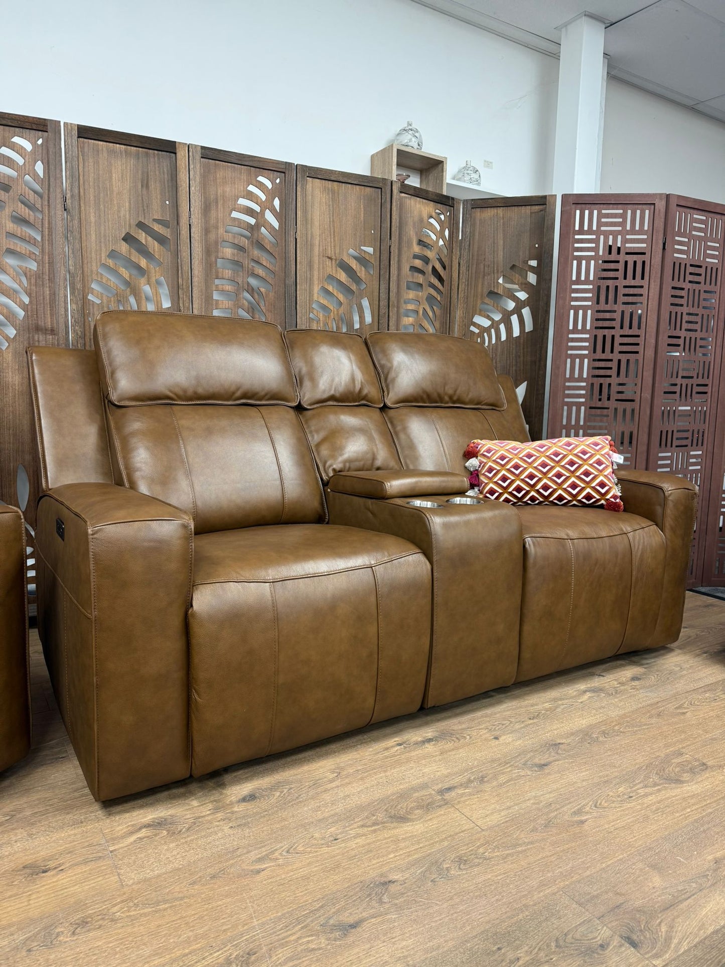 Barcelona Electric Recliner Sofa Brown 3+2 Set