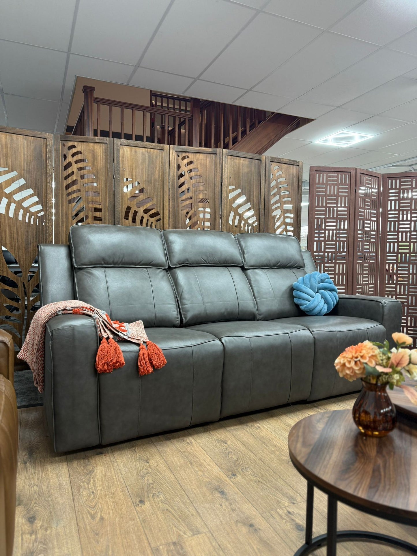 Barcelona Electric Recliner Sofa Grey 3+2 Set