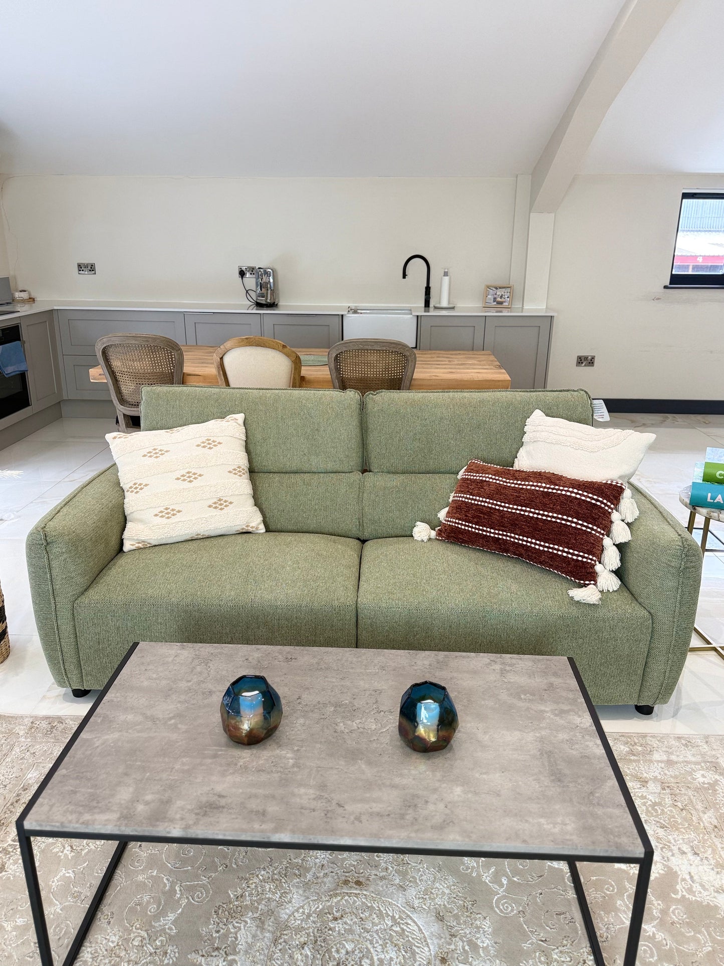 Ascot Sofa Green 3+2 Set