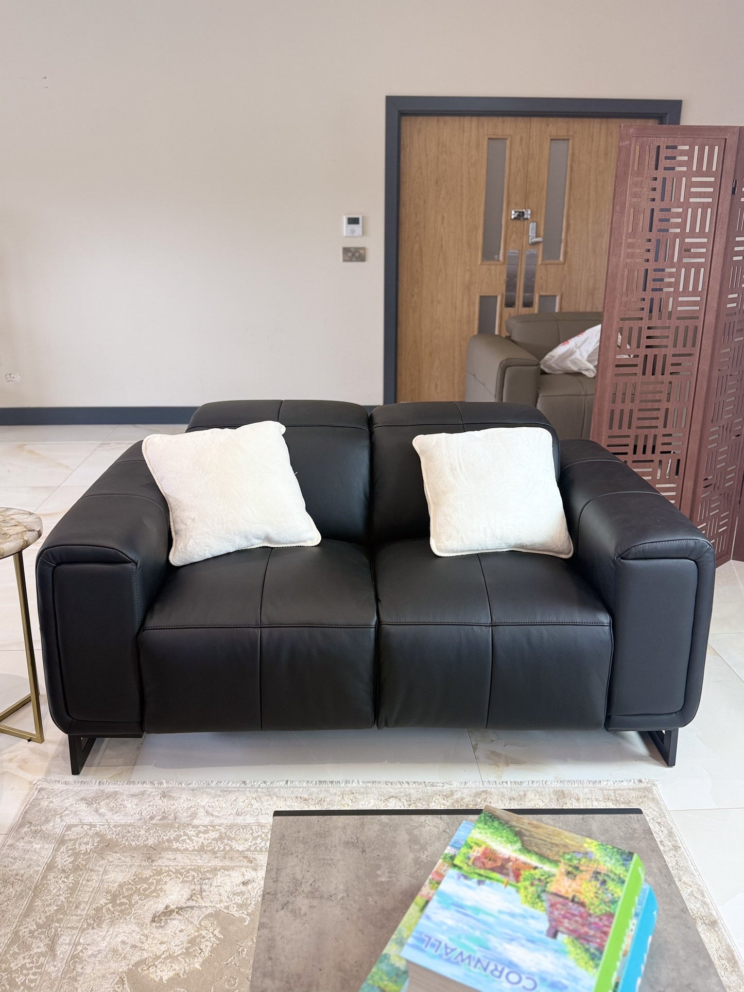 Richmond Electric Recliner Sofa Black 3+2 Set