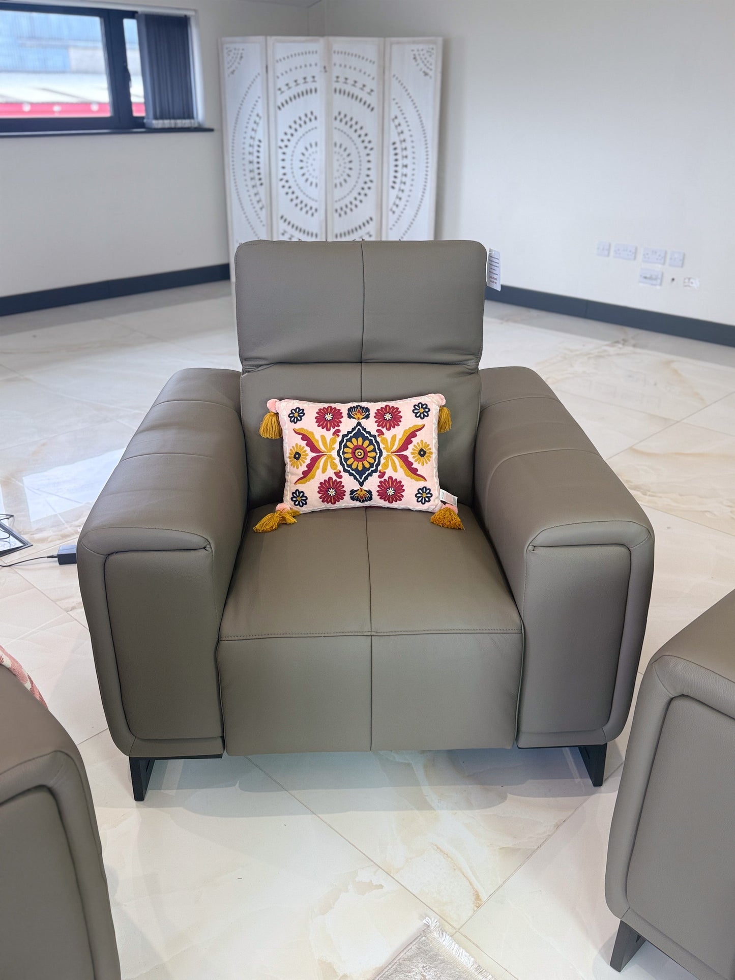 Richmond Electric Recliner Sofa Grey Armchair